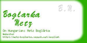 boglarka metz business card